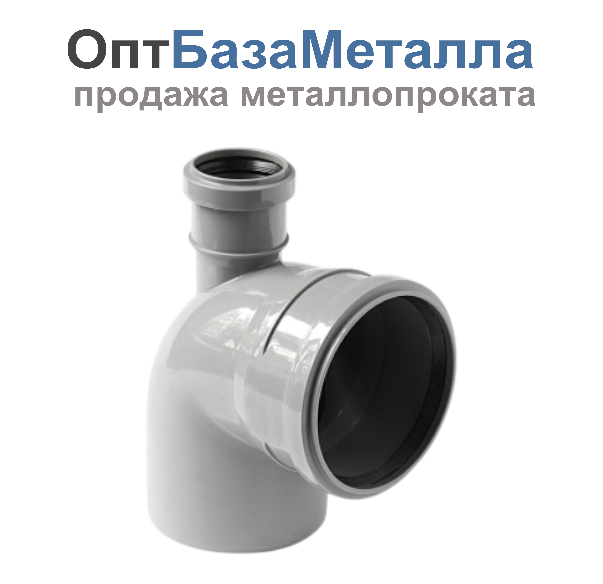 Отвод PP-H с выходом фронтально-вверх серый Дн 110х50х87гр ап в/к VALFEX 23125150